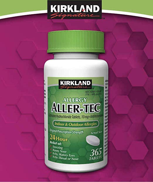 Kirkland Signature Aller-Tec Cetirizine HCL 10 mg/Antihistamine -…