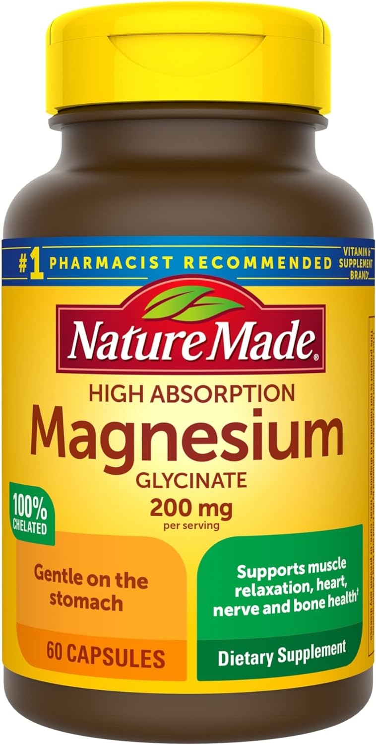 Nature Made Magnesium Glycinate 200 mg per Serving