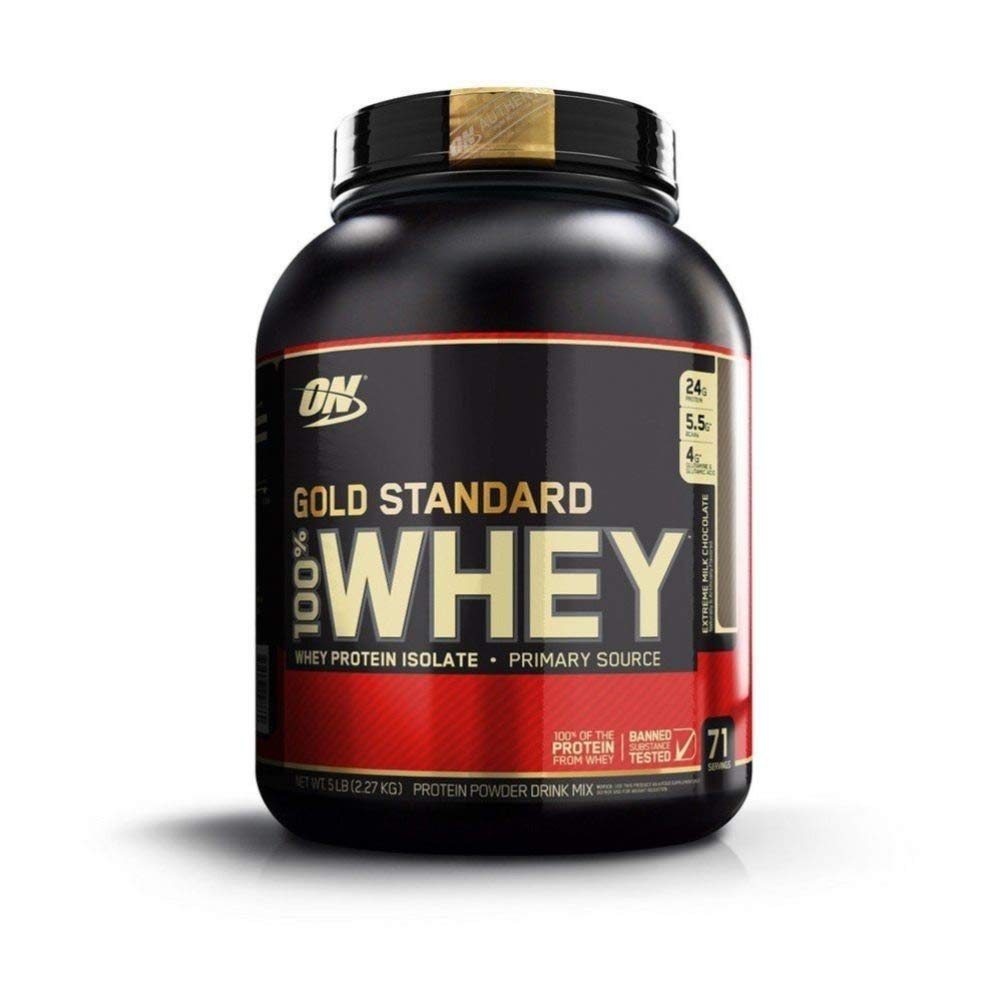 Optimum Nutrition Gold Standard 100% Whey Protein Powder, Extreme Milk Chocolate, 5 Pound
