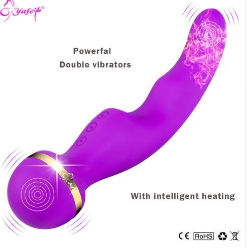 10 Speed Powerful Magic Wand Massager Vibration Intelligent Heating Vibrator G Spot Vibrator