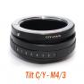 EzFoto Tilt Contax Yashica C/Y Lens to M4/3 MFT Camera Adapter, for Panasonic G1, G2, G3, G10, GH1, 