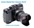 EzFoto Lens Hood for Canon Powershot G1x camera, replac