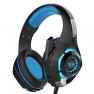 Gaming Headset PS4 Headphones with LED Light, Wired Over Ear Stereo Bass PC Game Headset with Microp