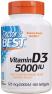 Doctor's Best Vitamin D3 5,000 IU for Healthy Bones, Teeth, Heart and Immune Support, Non-GMO, Glute