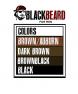 Blackbeard for Men Formula X - Instant Brush-on Beard & Mustache Color - 3-pack (Brown/black)