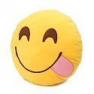Round Oi Emoji Smiley Emoticon Cushion Pillow Stuffed Plush Toy Doll Yellow(glutton+free Yiwa Gifts)