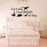 to Go to Sleep I Count Dinosaurs Not Sheep Vinyl Wall D