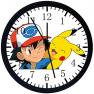 Rusch Inc. Pikachu Ash Black Frame Wall Clock E326 Nice For Gift Or Home Office Wall Decor 10"
