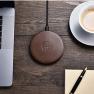 Dreem Beam 10W Wireless Charger, Premium Vegan Leather Qi-Certified Inductive Wireless Charging Pad 