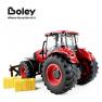 Boley Red Farm Tractor Toy - Farm Tractor Car with Hay Bales and Barn Gates - Lights Up and Makes So