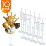 10 Pack Balloon Stand Kit,Balloon Holder Kit Including 70 Sticks 70 Cups and 10 Base, Balloon Decora