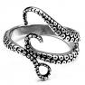 SAINTHERO Men's Vintage Black 316L Stainless Steel/Gold Tone Octopus Tentacle Ring Punk Gothic Squid