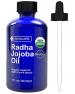 Radha Beauty Organic Jojoba Oil for Hair & Face - USDA Organic 100% Pure & Natural Cold Pres