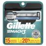 Gillette Mach3 Men’s Razor Blades - 15 Refills (Packa