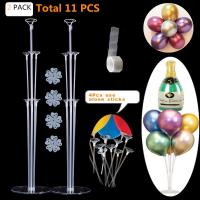 EFAY Balloon Sticks Large Balloon Stand Kit Suit for Mylar and Latex Balloons, Reusable Table Center