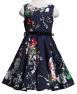 Happy Rose Vintage Floral Party Girl's Dress Floral D 12 years