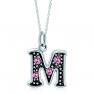Pink Letter A-Z Alphabet Initial Charms …