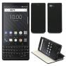 XEPTIO . Blackberry Key2 Dual Sim case leather black - Flip Leather Folio Case/Cover and TPU smartph
