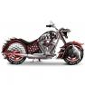 KISS Rock And Roll All Nite Motorcycle Sculpture with Officially Licensed Logos by The Hamilton Coll