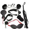 SM Adult Game Handcuffs Gag Nipple Clamps Whip Mask Erotic Toy