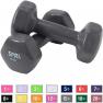 SPRI Dumbbells Deluxe Vinyl Coated Hand Weights All-Purpose Color Coded Dumbbell for Strength Traini