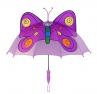 Kidorable Purple Butterfly Umbrella for Girls w/Fun Butterfly Handle, Pop-Up Wings, Antennae, 1 Size