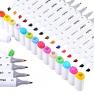 Ohuhu Alcohol Markers, Double Tipped Art Markers for Kids, Adults Coloring Illustrations, Alcohol-ba