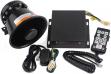 YHAAVALE 9200E Car Police Siren & Metal Black Round Cone Speaker,DC12V 100W Multi-Tones Wireless
