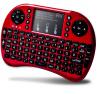 Rii i8+ Mini Wireless 2.4G Backlight Touchpad Keyboard with Mouse for PC/Mac/Android, Red (mwki8+)