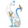 Lena Liu Porcelain Cat Figurine: Hand Formed Butterflies and Swarovski Crystals by The Hamilton Coll