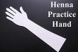 HENNA ART Reusable Acrylic Hand for Mehndi Practice(White)