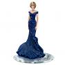 Princess Diana Figurine With Iconic Royal Blue Dress and Swarovski Crystals by The Hamilton Collecti
