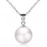 Pearl Necklace 925 Sterling Silver Singl…