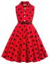 GRACE KARIN Girls Retro Sleeveless Floral Printed Swing Dresses with Belt Cl9000-9. 11-12 years