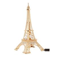 24K Gold Eiffel Tower Gold Figurine Made with Genuine Matashi Crytals