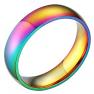 SAINTHERO Rainbow Rings Classic 6MM Titanium Stainless 