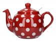 London Pottery Farmhouse Polka Dot Teapot with Infuser,
