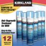 Kirkland Signature - 5% Minoxidil for Men Hair Growth Treatment Unscented Topical Foam Aerosol - 12 