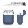 AhaStyle AirPods Silicone Case Shock Proof Protective Cover for Apple AirPods (Midnight Blue)