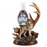 The Bradford Exchange Al Agnew Guardians of The Night Lights Up Wolf Sculpture