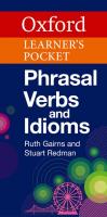 Oxford Learner s Pocket Phrasal Verbs and Idioms