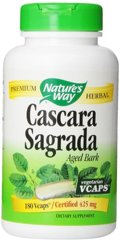 Nature s Way Cascara Sagrada Bark 425mg, 180 Vcaps