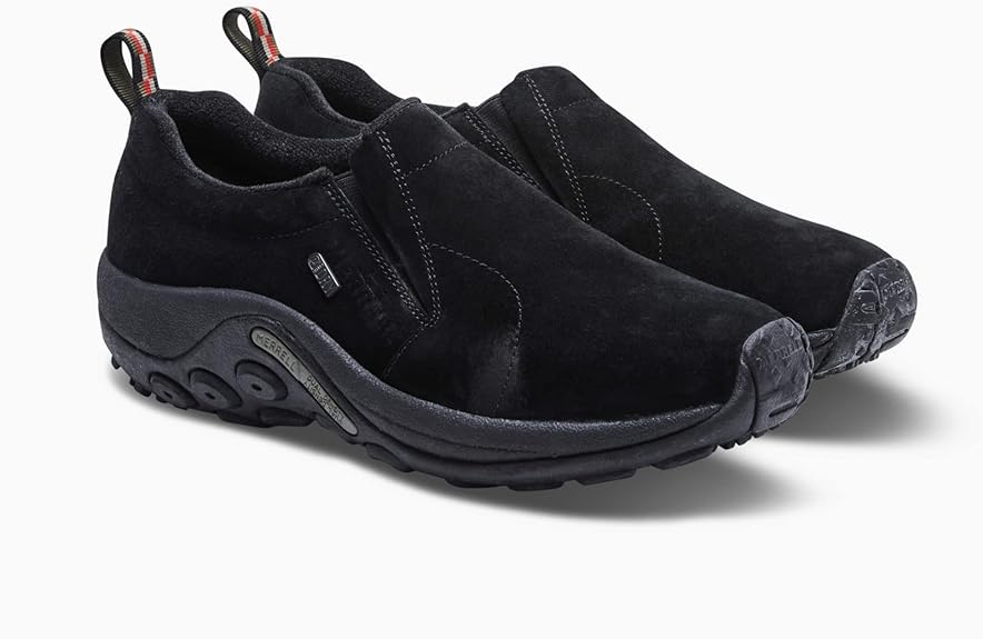 Merrell Men's Jungle Moc Waterproof Slip-On Shoe Black Slip-On Shoe