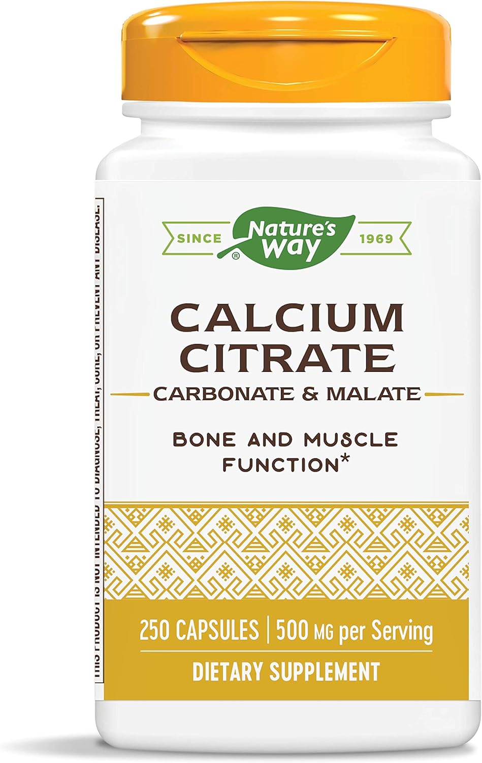 Natures Way Calcium Citrate Complex, 500 mg per serving, 250 Capsules