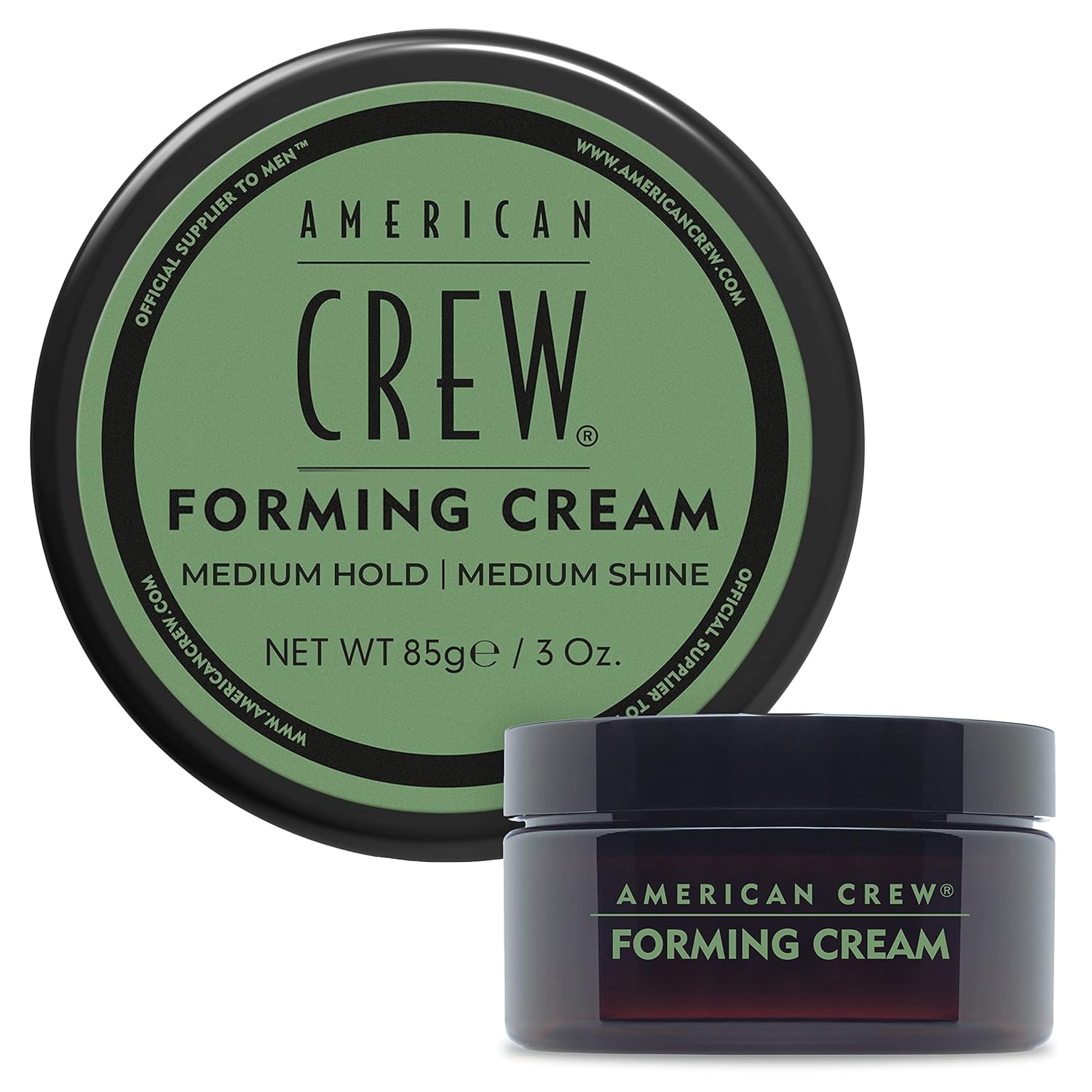 Men's Hair Forming Cream by American Crew, Like Hair Gel with Medium Hold with Medium Shine, 3 Oz
