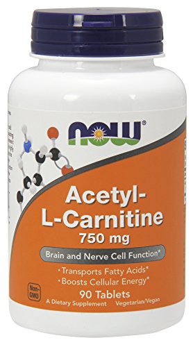 NOW Acetyl-L Carnitine 750 mg,90 Tablets