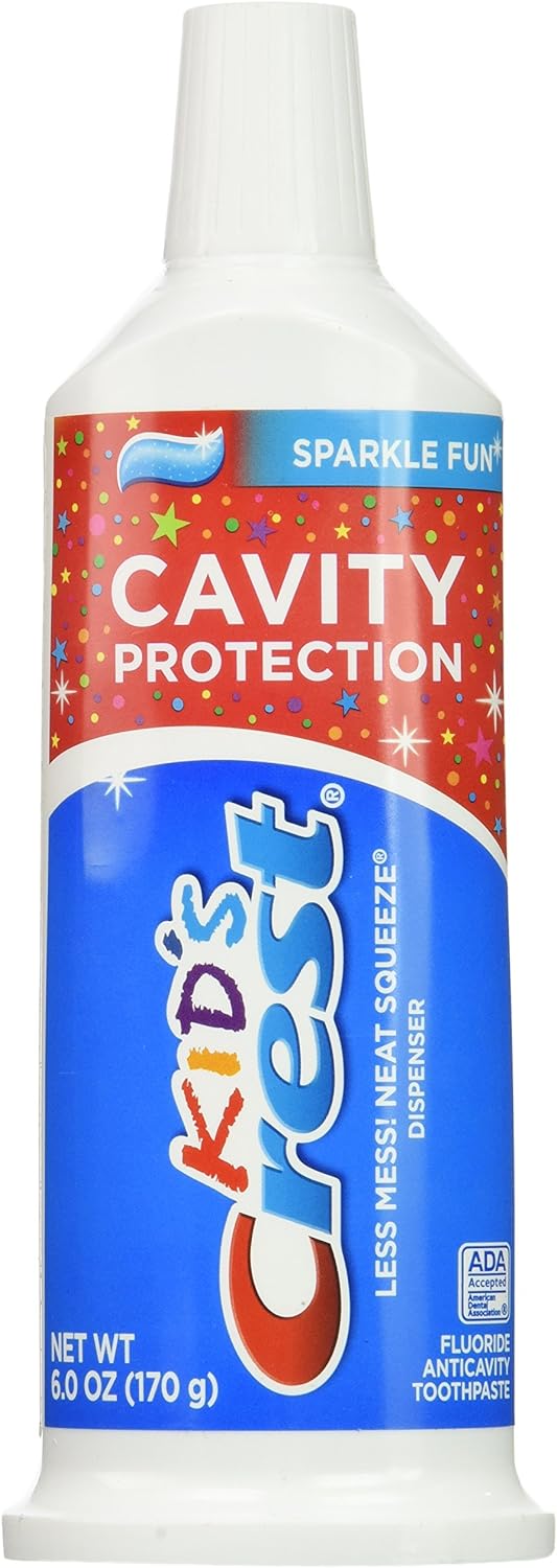 Crest Kids Paste Sparkle Neat Squeeze Toothpaste 6oz a pack of two