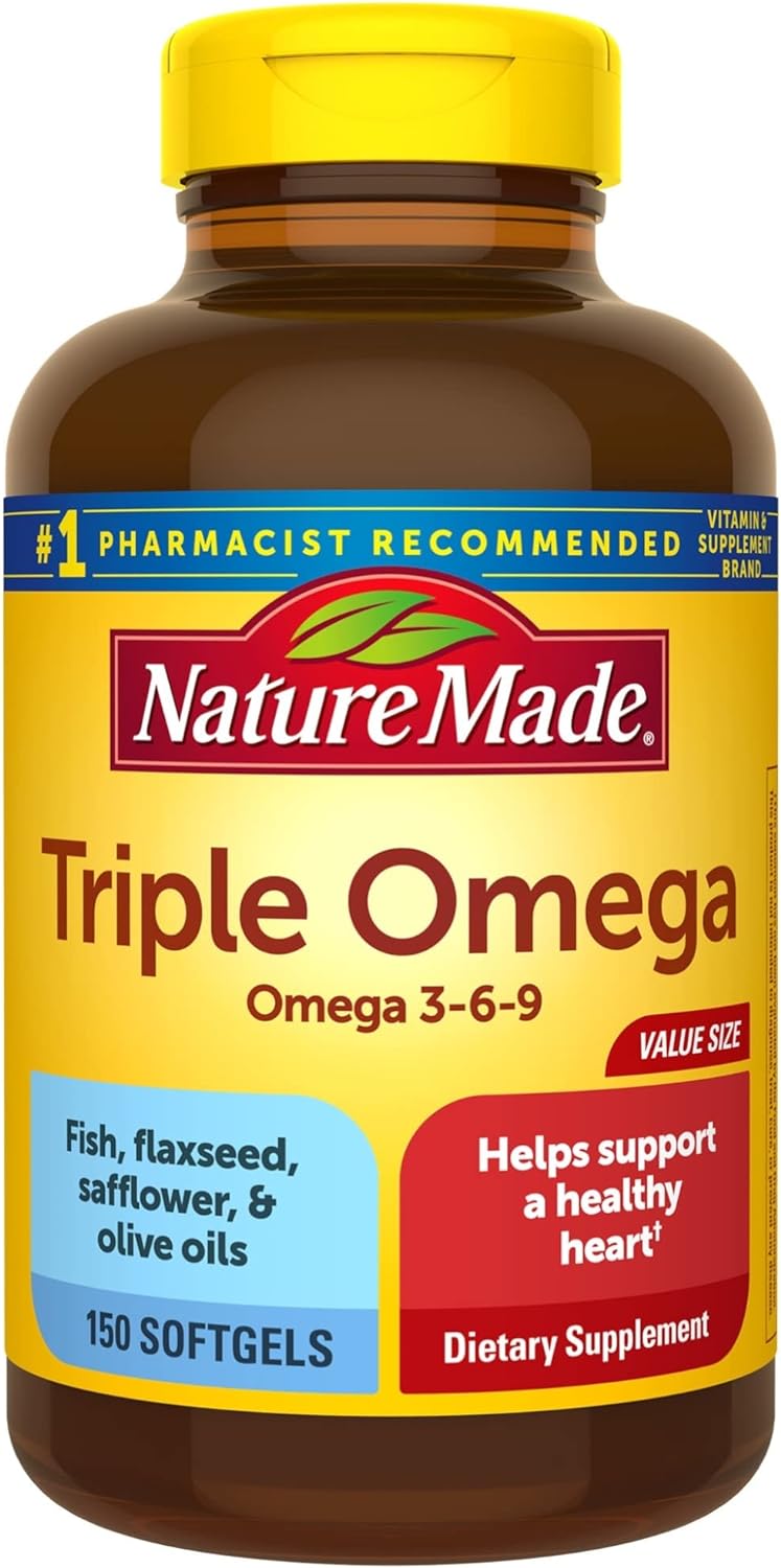 Nature Made Triple Omega 3 6 9, Fish Oil as Ethyl Ester