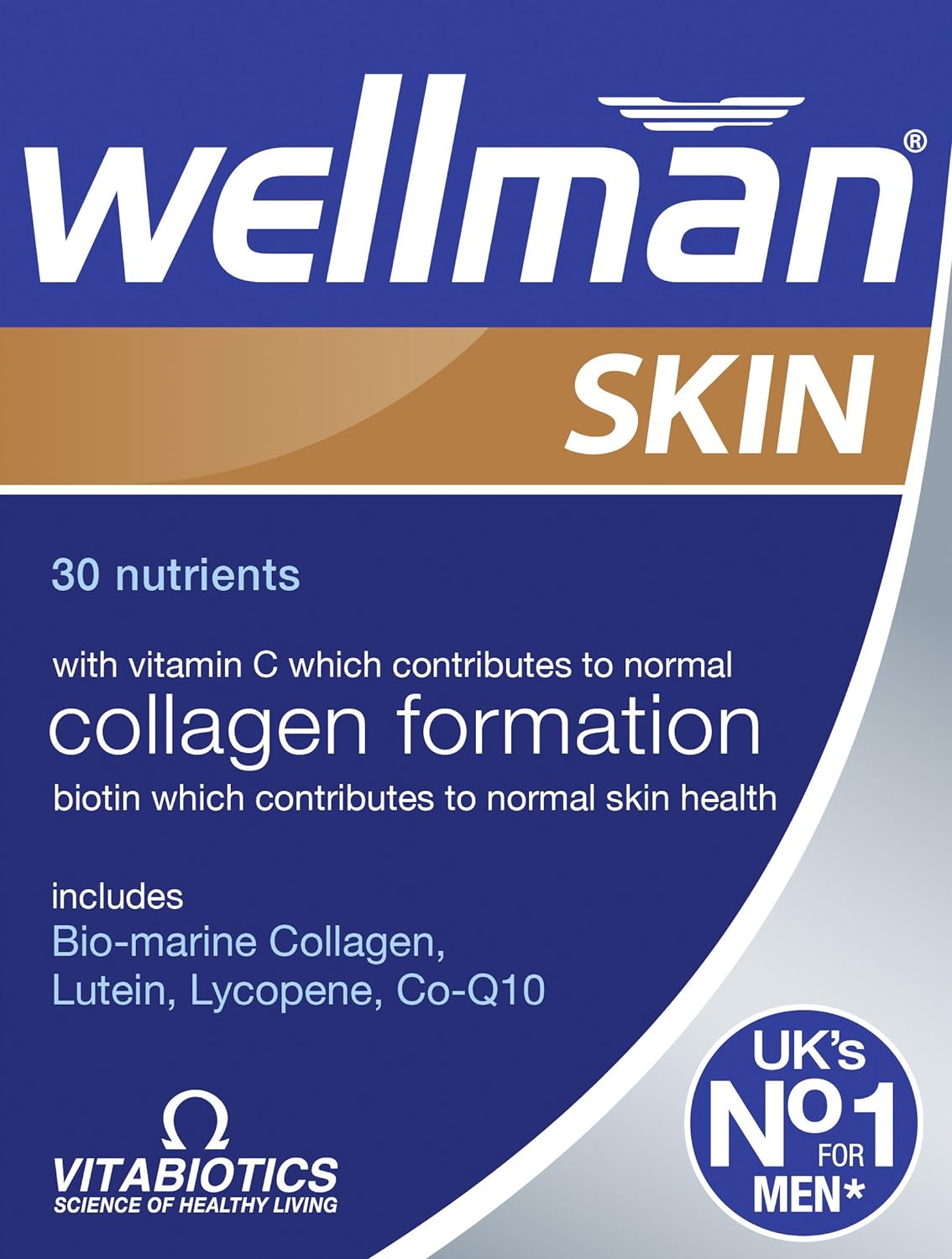 Vitabiotics Wellman Skin Technology - 30 Tablets UK