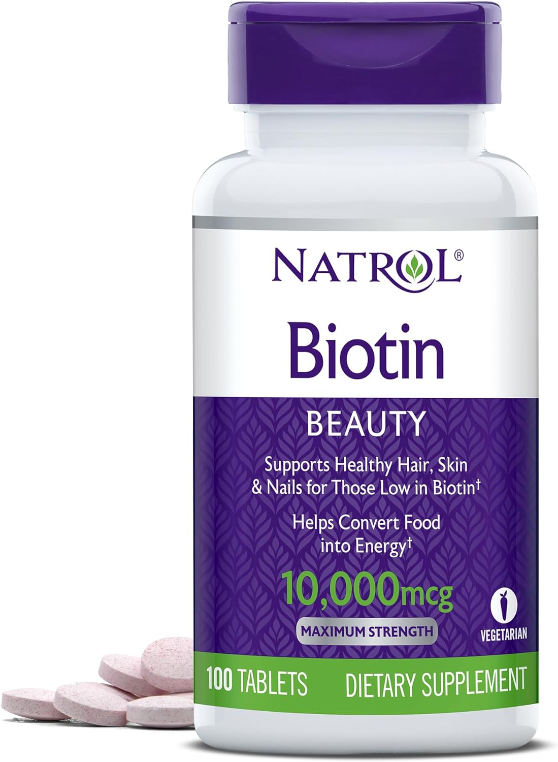 Natrol Biotin Beauty Tablets, Promotes Healthy Hai…